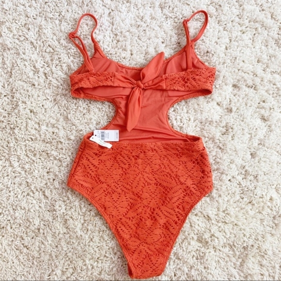 Aerie Cheeky Crochet One Piece With Cutouts - Picture 2 of 2